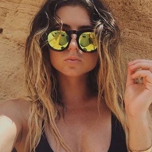 SALE!!! DIFF Eyewear Dime II Sunglasses in Yellow